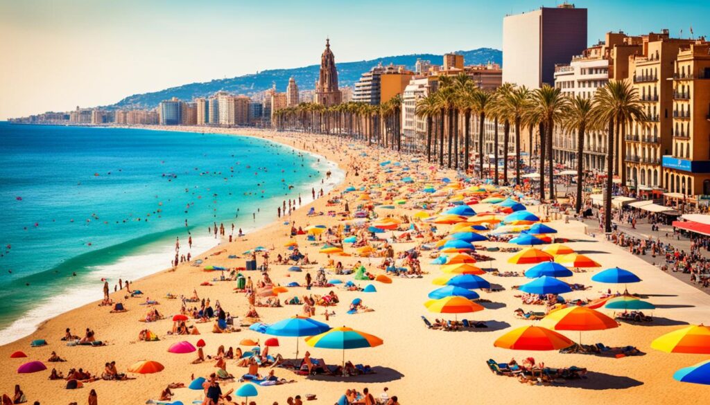 barcelonske plaže in arhitektura