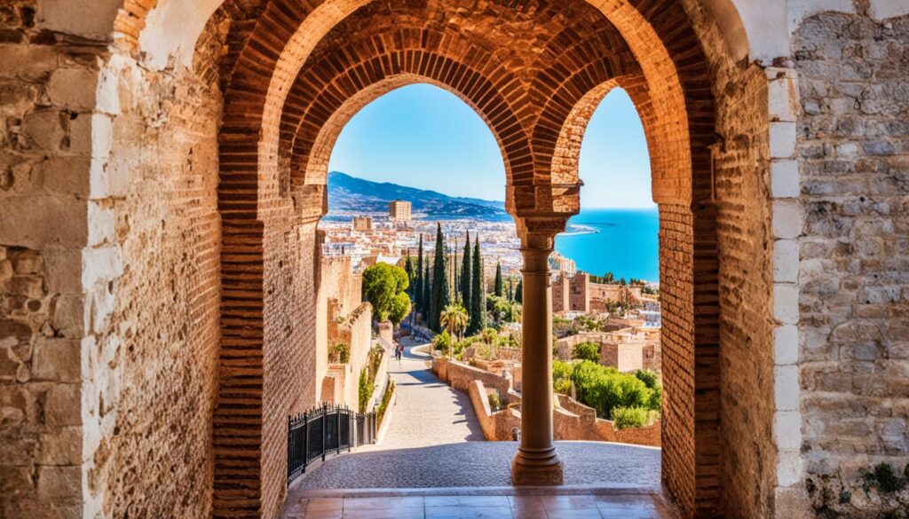 Zgodovinska Alcazaba v Malagi